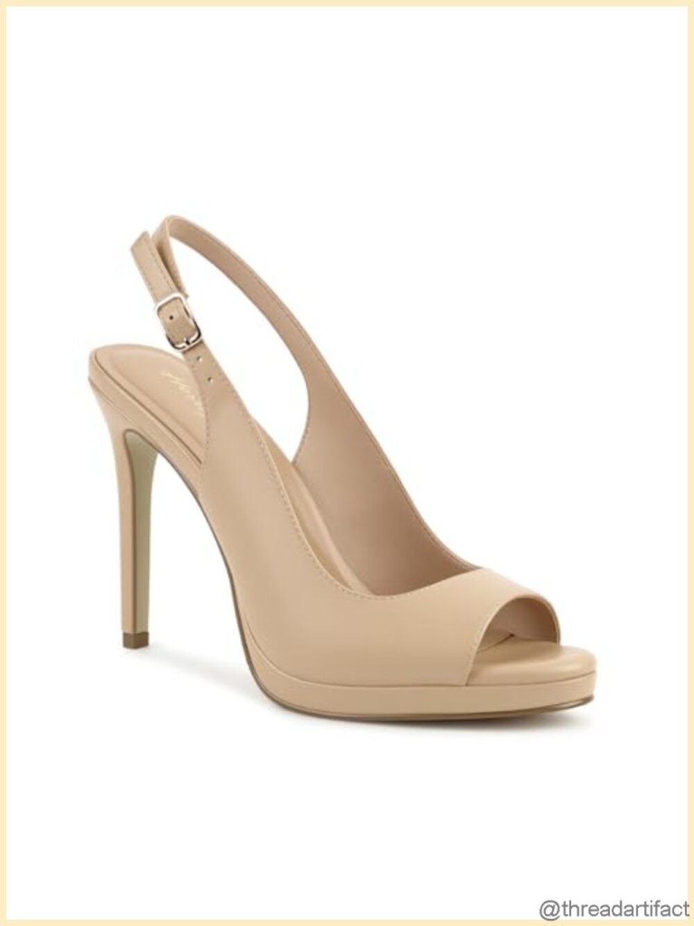 Women's Platform Slingback Stiletto Heels Peep Toe Dress Pumps